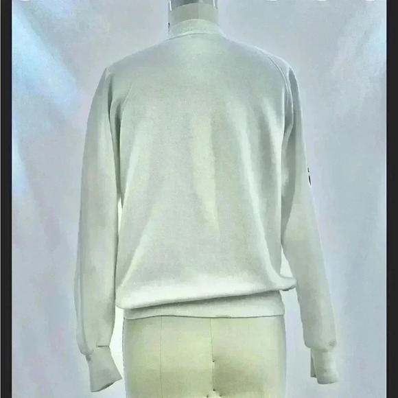 Vintage 80s White Soccer Club 50/50 Sweatshirt - Picture 4 of 4